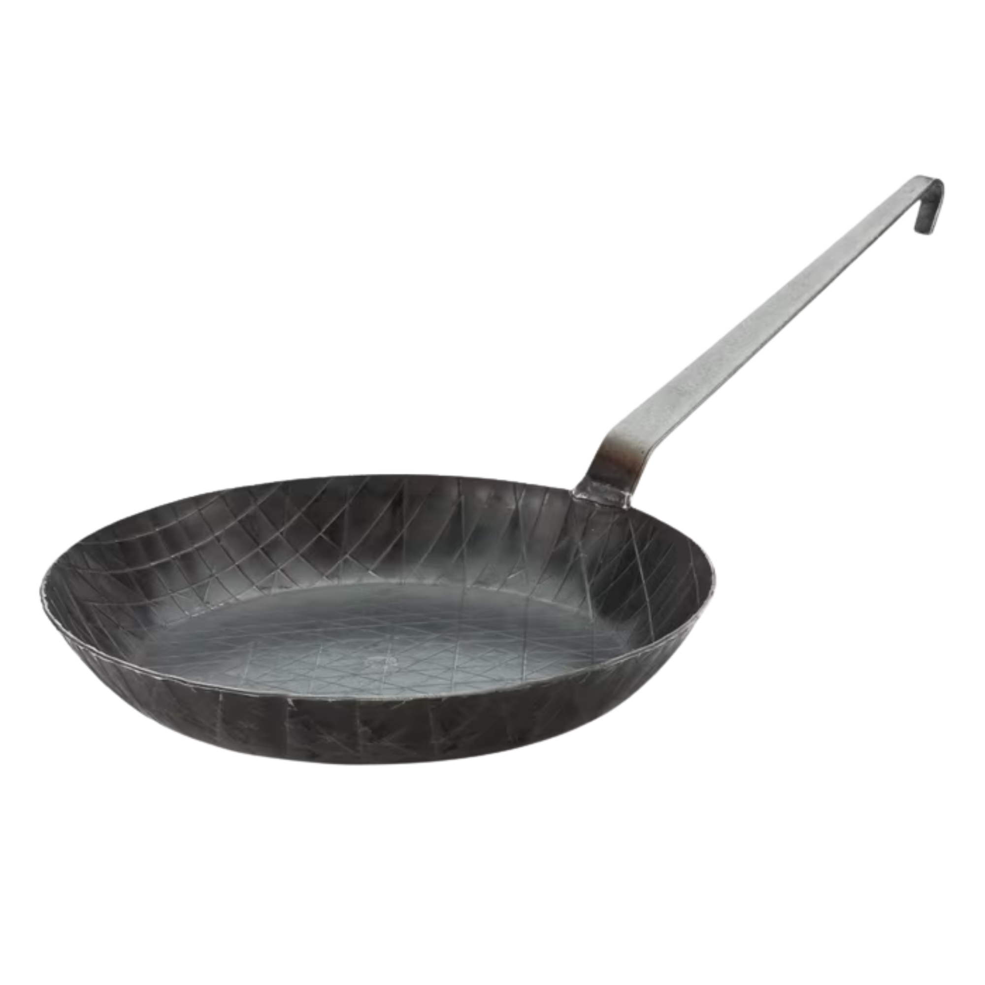Turk Wrought Iron Frying Pan With High Rim