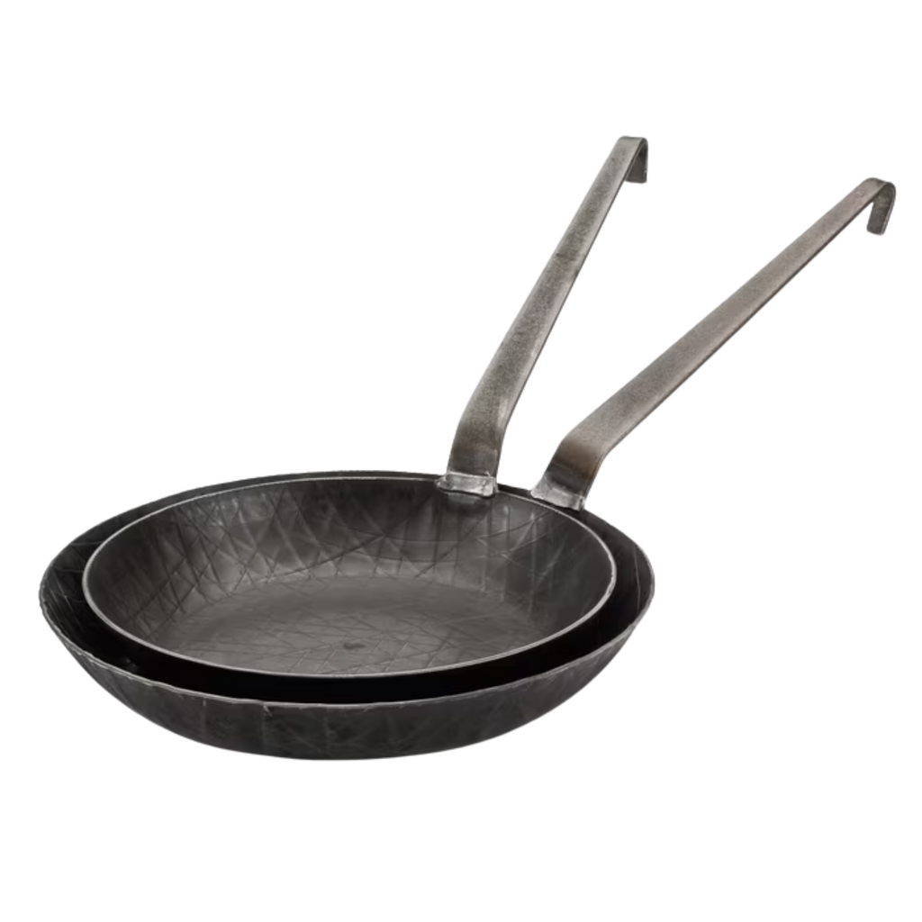 Turk Wrought Iron Frying Pan With High Rim