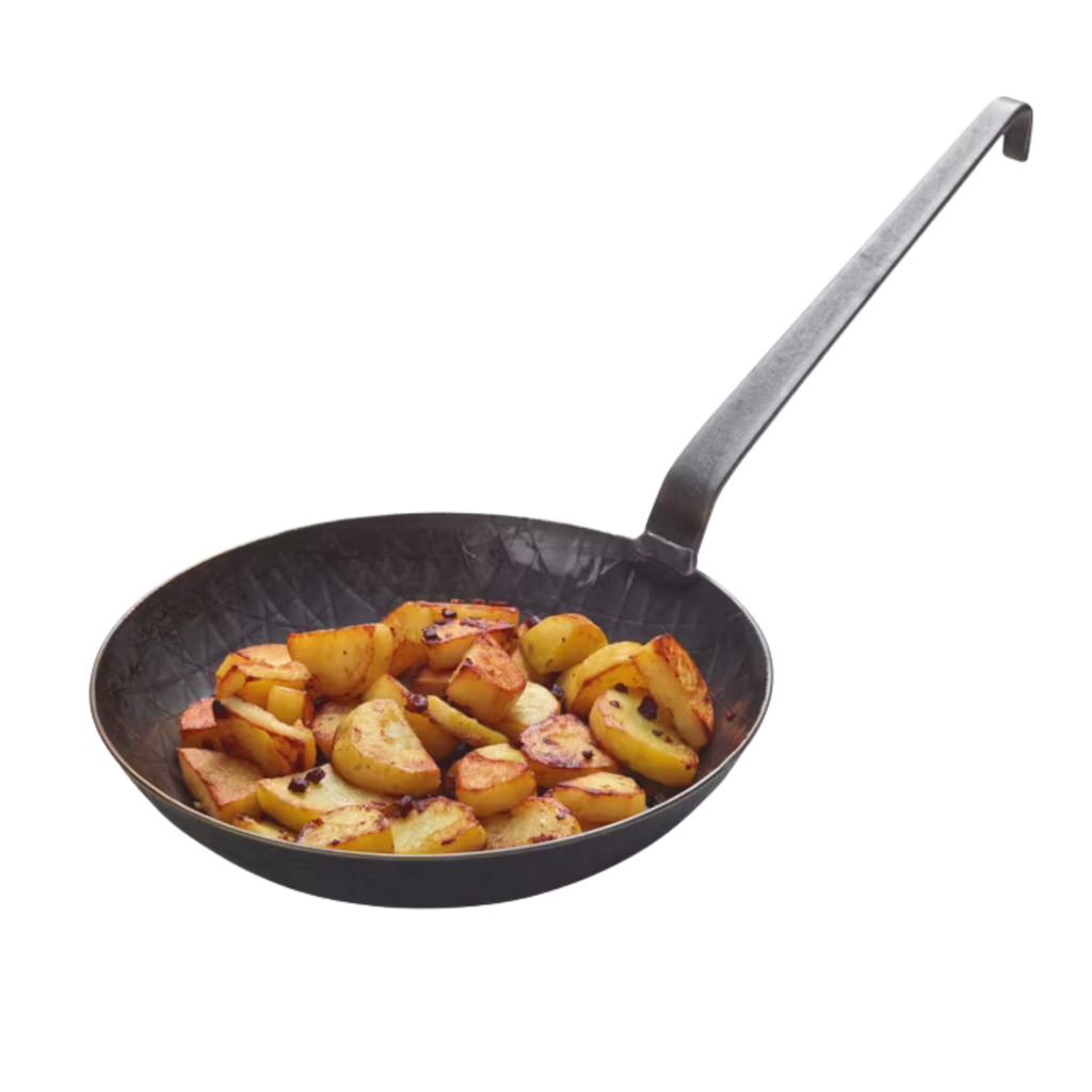 Turk Wrought Iron Frying Pan With High Rim
