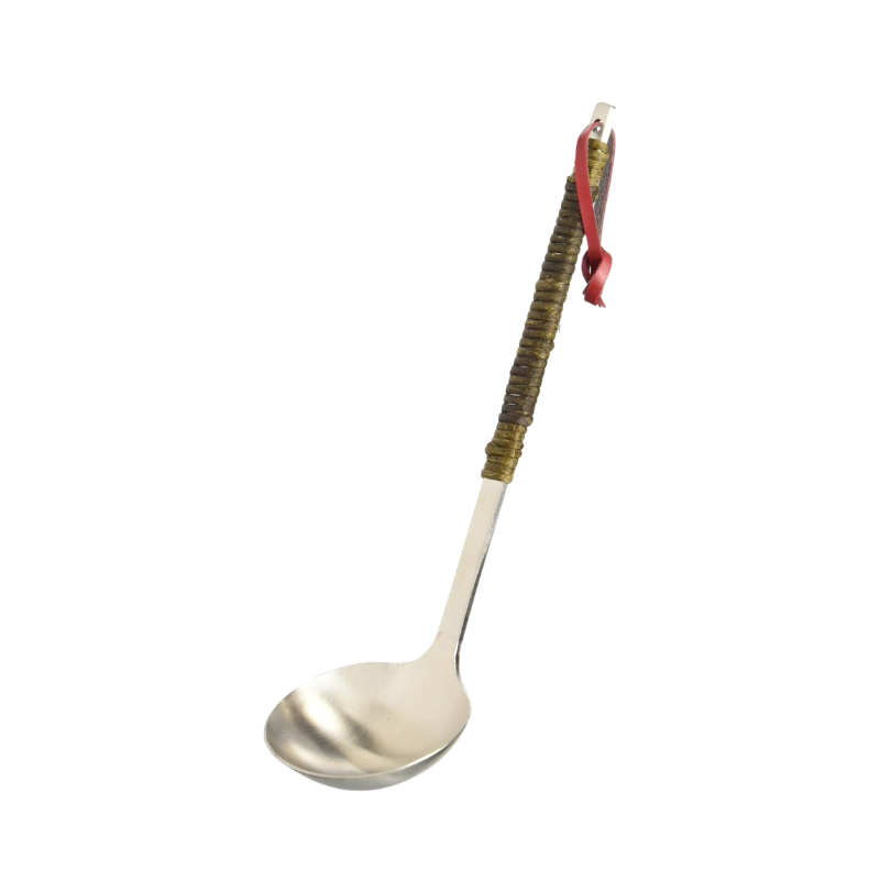 Stainless Ladle With Akebi Handle Small