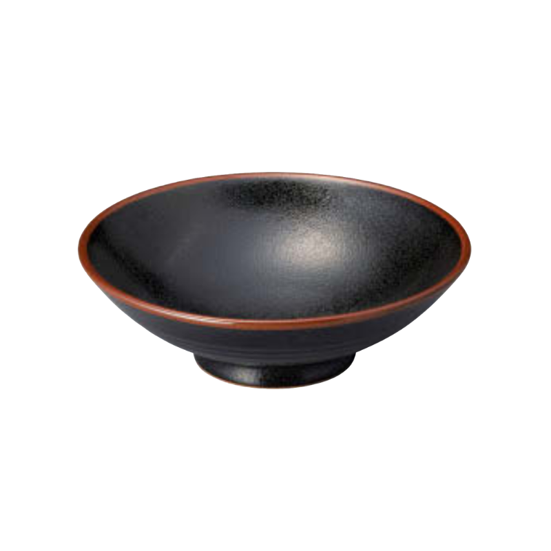 Yuzu Tenmoku Moribachi Bowl E