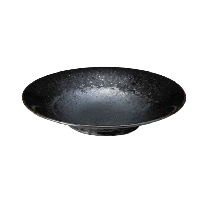 Kuro Shinju Wabutae Deep Plate
