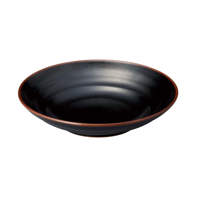 Yuzu Tenmoku Deep Plate E