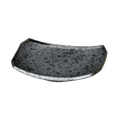Ginsai Kuro Yakimono Polygon Plate