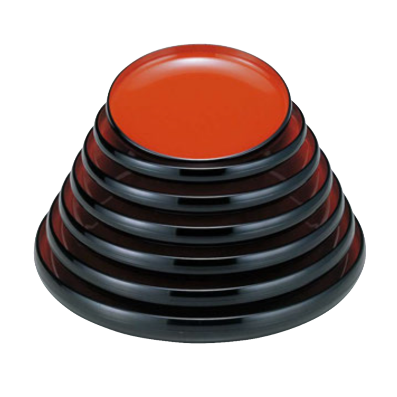 ABS Resin Ikkyu Bowl Black Red