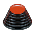 ABS Resin Ikkyu Bowl Black Red