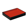 ABS Resin Double Sided Food Tray Black