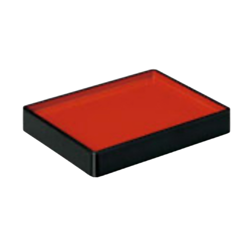 ABS Resin Double Sided Food Tray Black