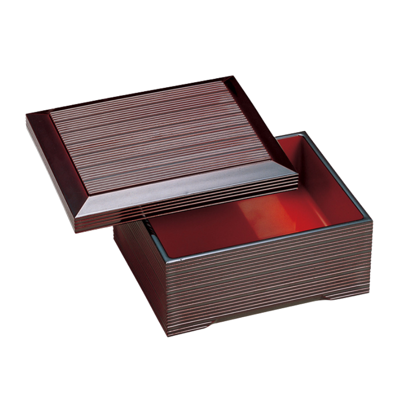 ABS Resin Donju Jubako Box Dark Brown