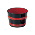 ABS Resin Barrel Soba Choko Black With Red String