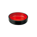 ABS Resin Condiment Plate Black Red
