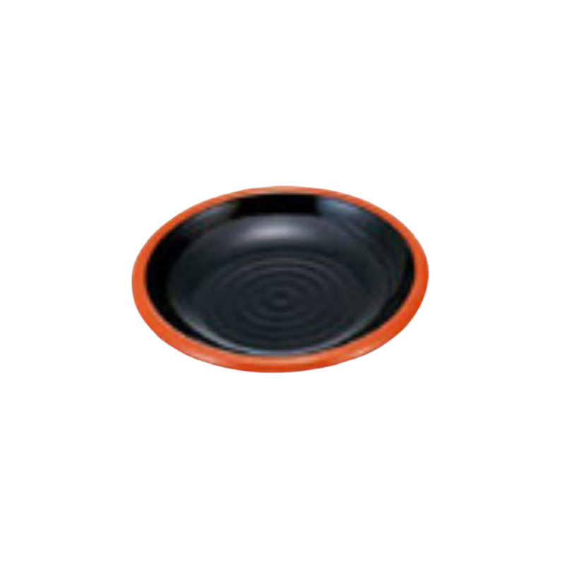ABS Resin Nishiki Condiment Plate Black Red