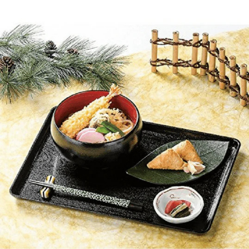 ABS Resin Non-Slip Tray Black