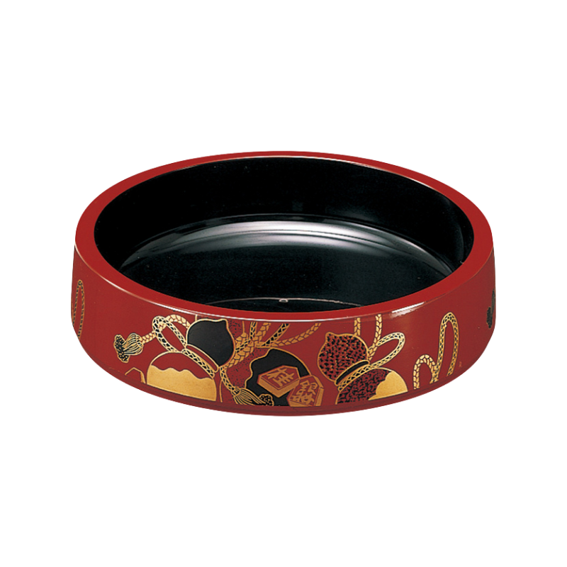 ABS Resin Sushi Tub Vermilion Gourd