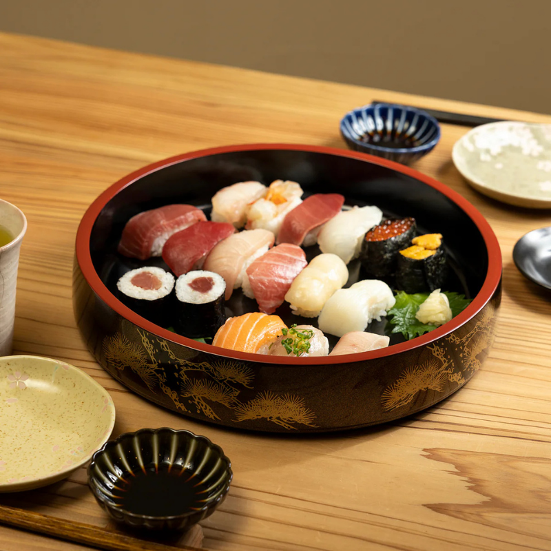 ABS Resin Sushi Tub Old Pine