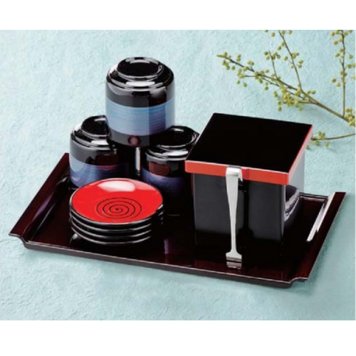 ABS Resin Non-Slip Condiment Tray Black
